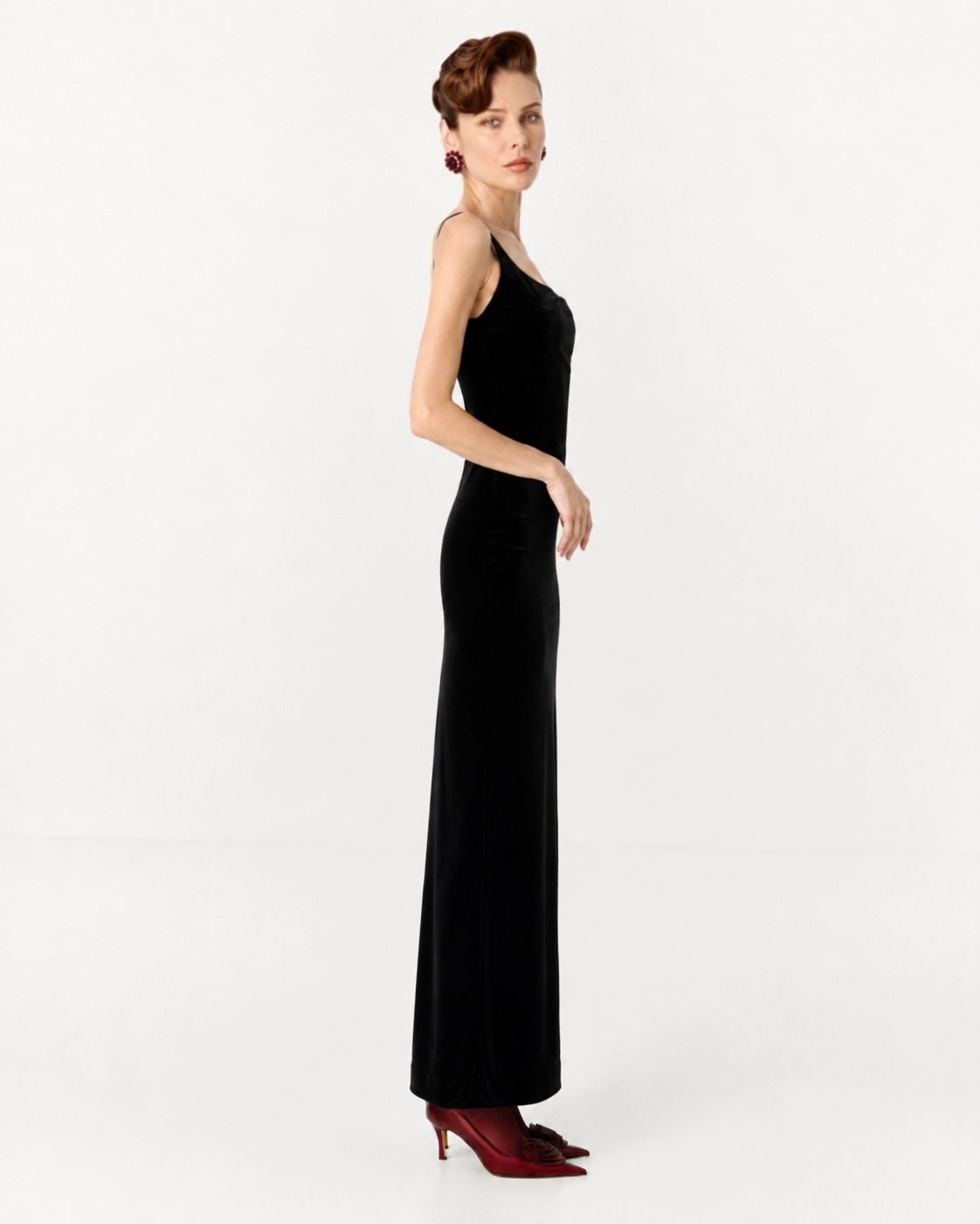 Dress velvet Marina Blanche