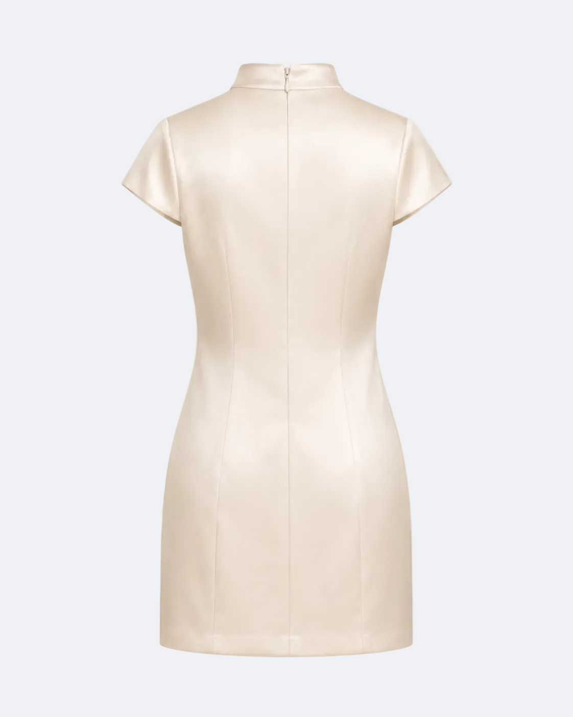 Darla Mini Satin Dress Marina Blanche