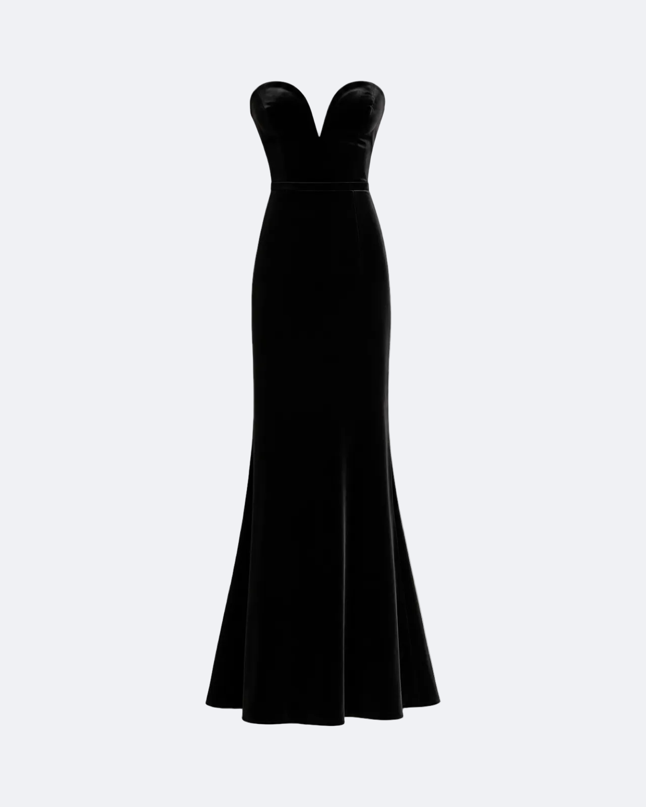 Sweetheart Velvet Mermaid Maxi Dress Marina Blanche