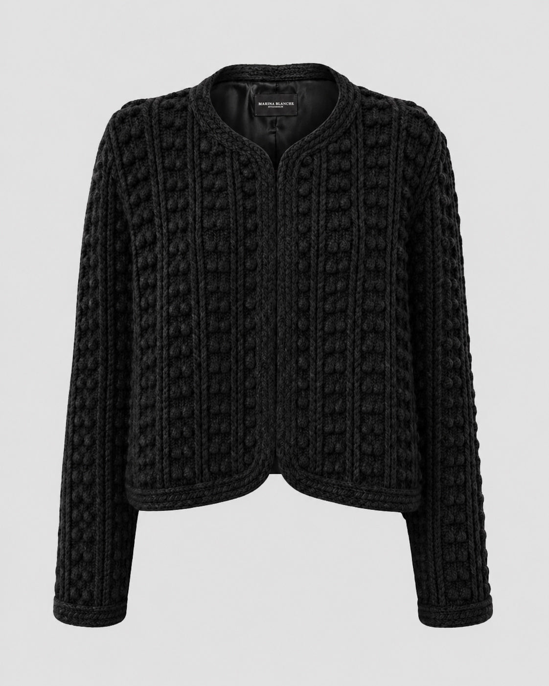 Jacket in Cashmere and Silk Marina Blanche