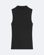 High-neck Sleeveless Top Marina Blanche