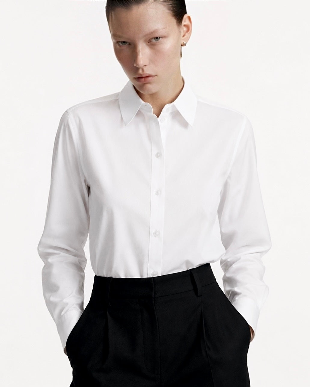 Poplin Shirt Marina Blanche