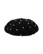 Crystal-Embellished Beret Marina Blanche