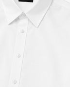 Relaxed Shirt in Cotton Poplin Marina Blanche