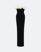 Pearl Embellished Column Dress Marina Blanche