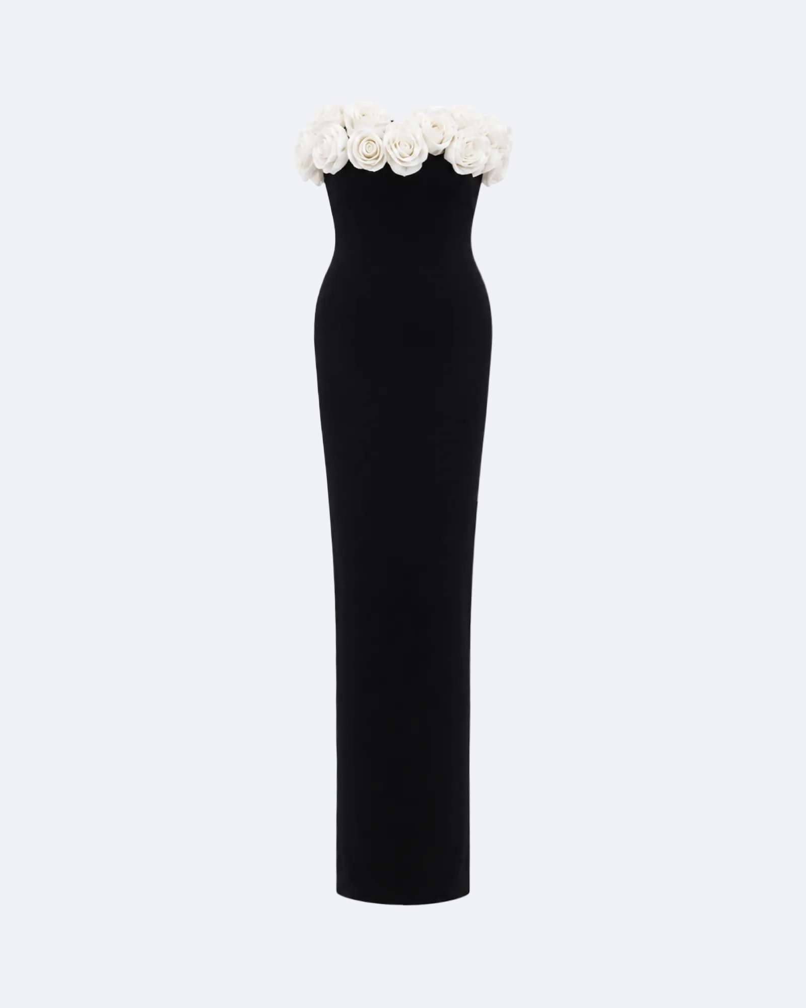 Pearl Embellished Column Dress Marina Blanche