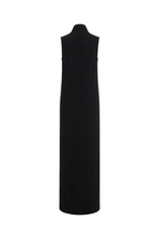 Draped High-Neck Maxi Dress Marina Blanche