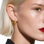 Knot Small Hoops Earrings Marina Blanche