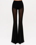 Trousers in Mesh Marina Blanche