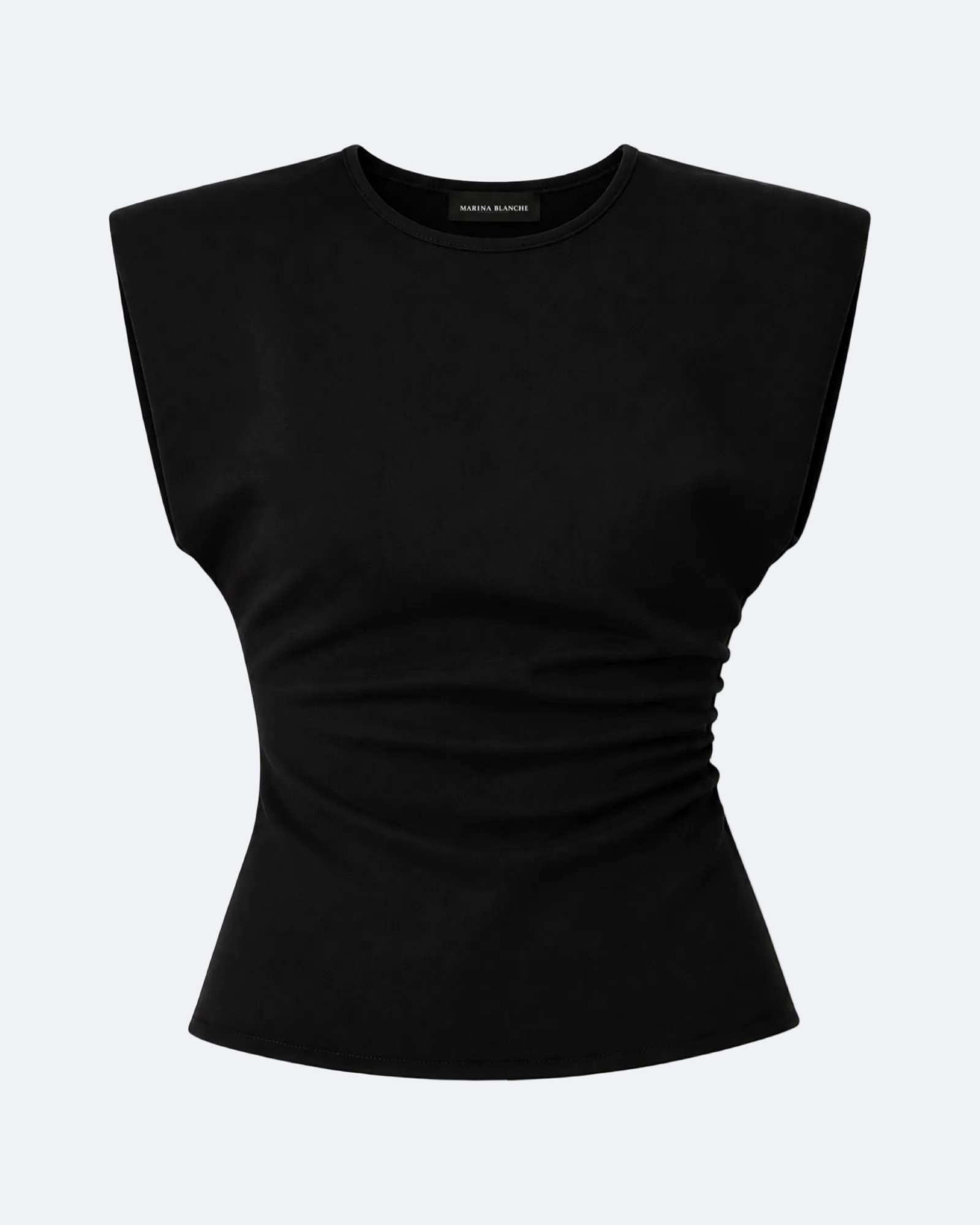 Wide Shoulder Top Marina Blanche