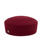Pillbox Hat in Wool Marina Blanche