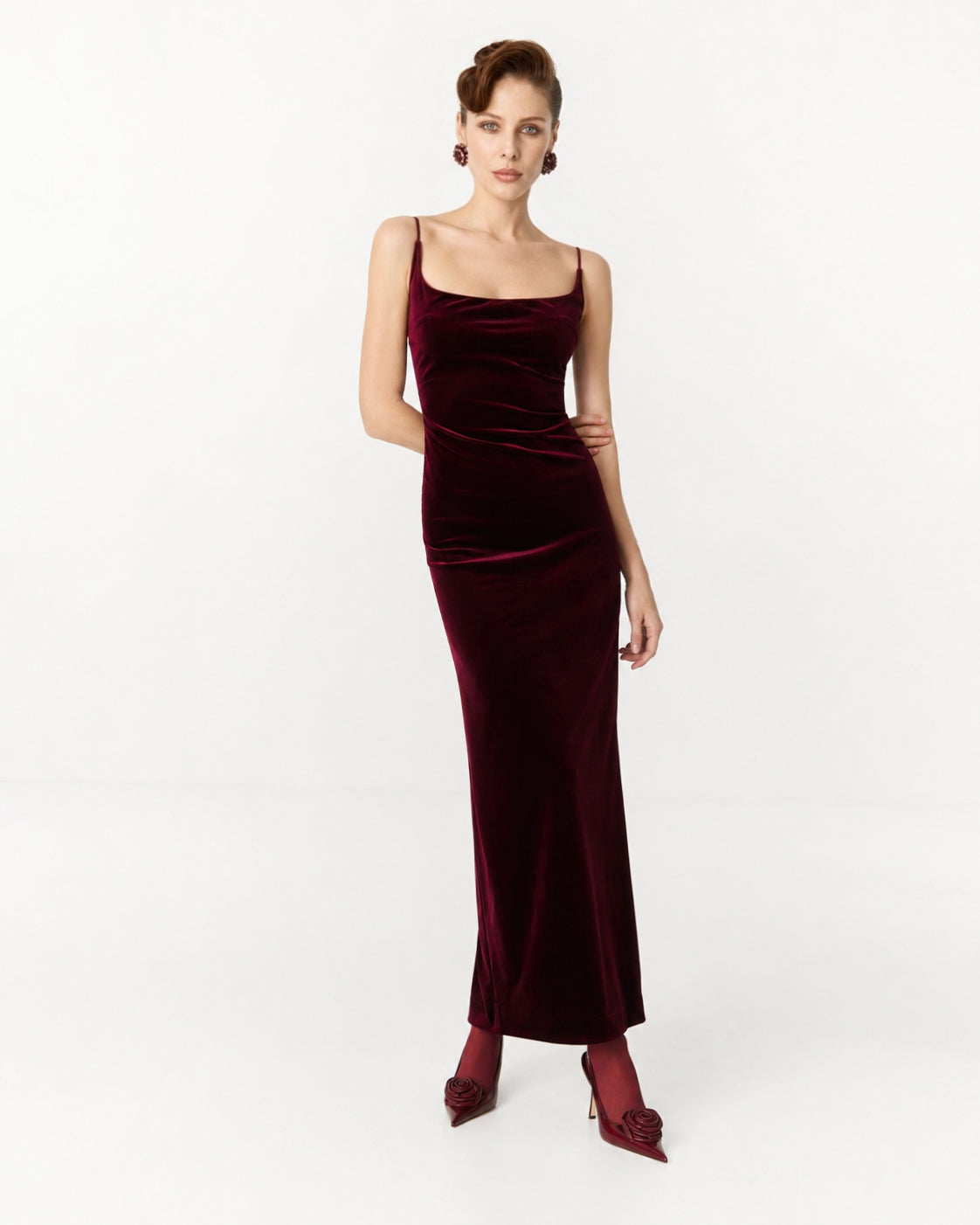 Dress velvet Marina Blanche