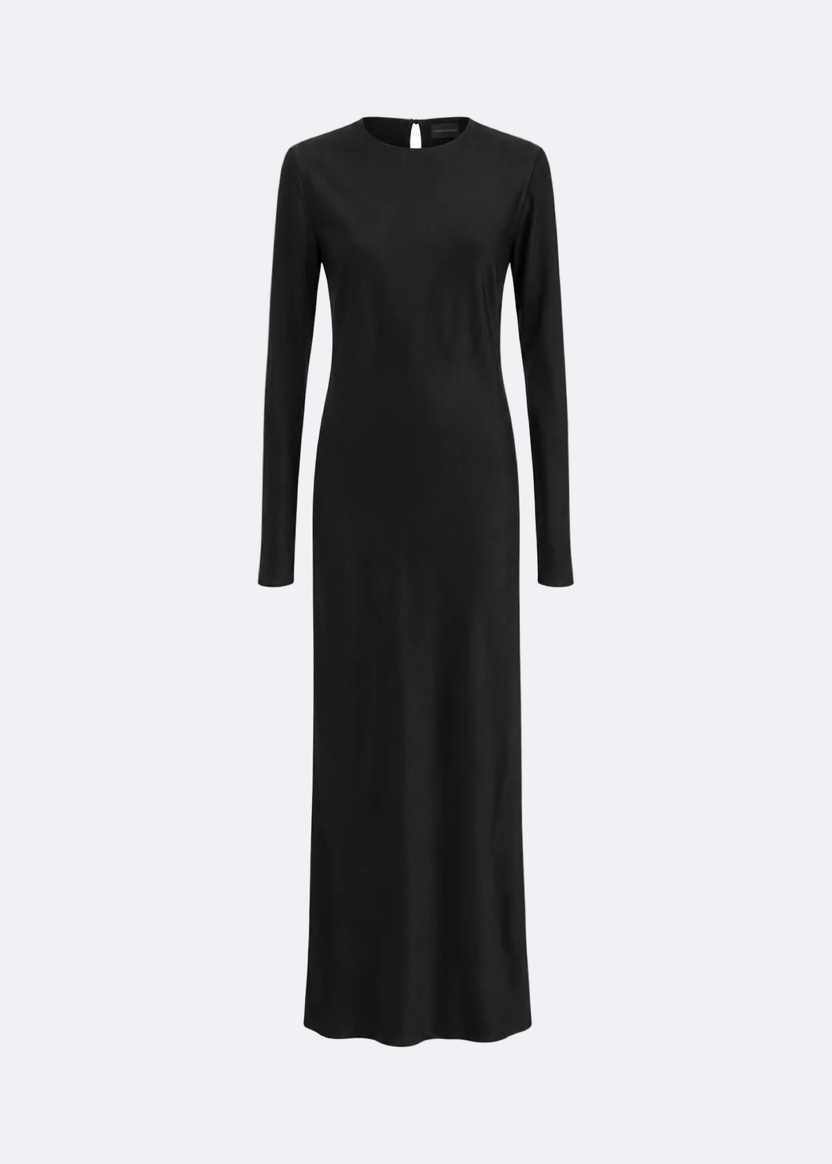 Long Sleeve Viscose Maxi Dress Marina Blanche
