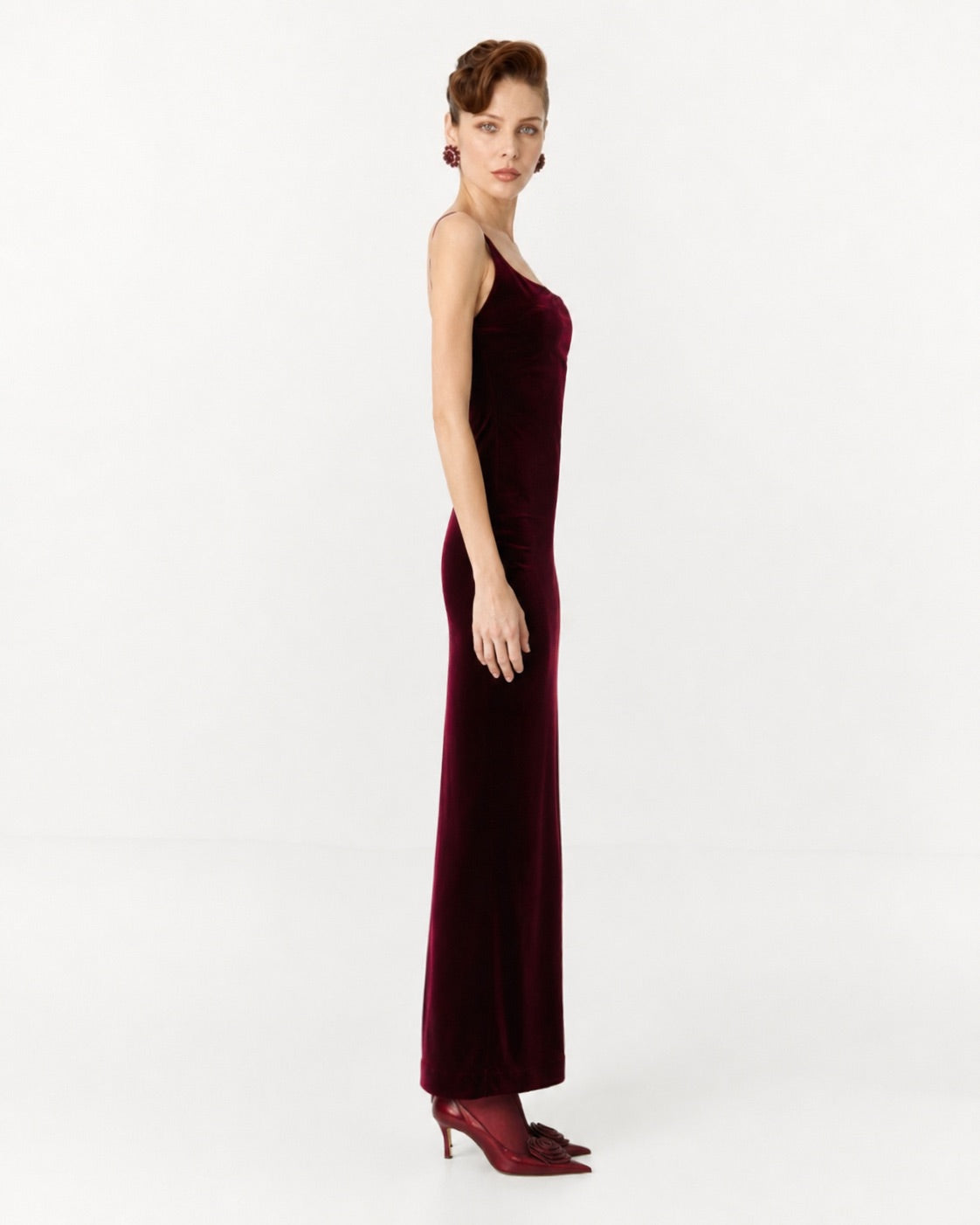 Dress velvet Marina Blanche