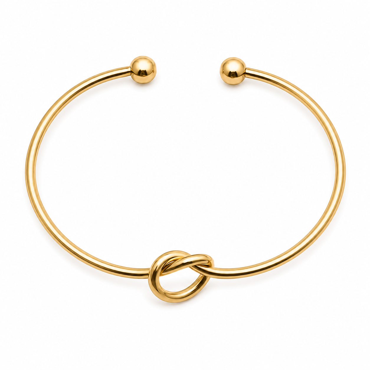 Knot Bangle Marina Blanche