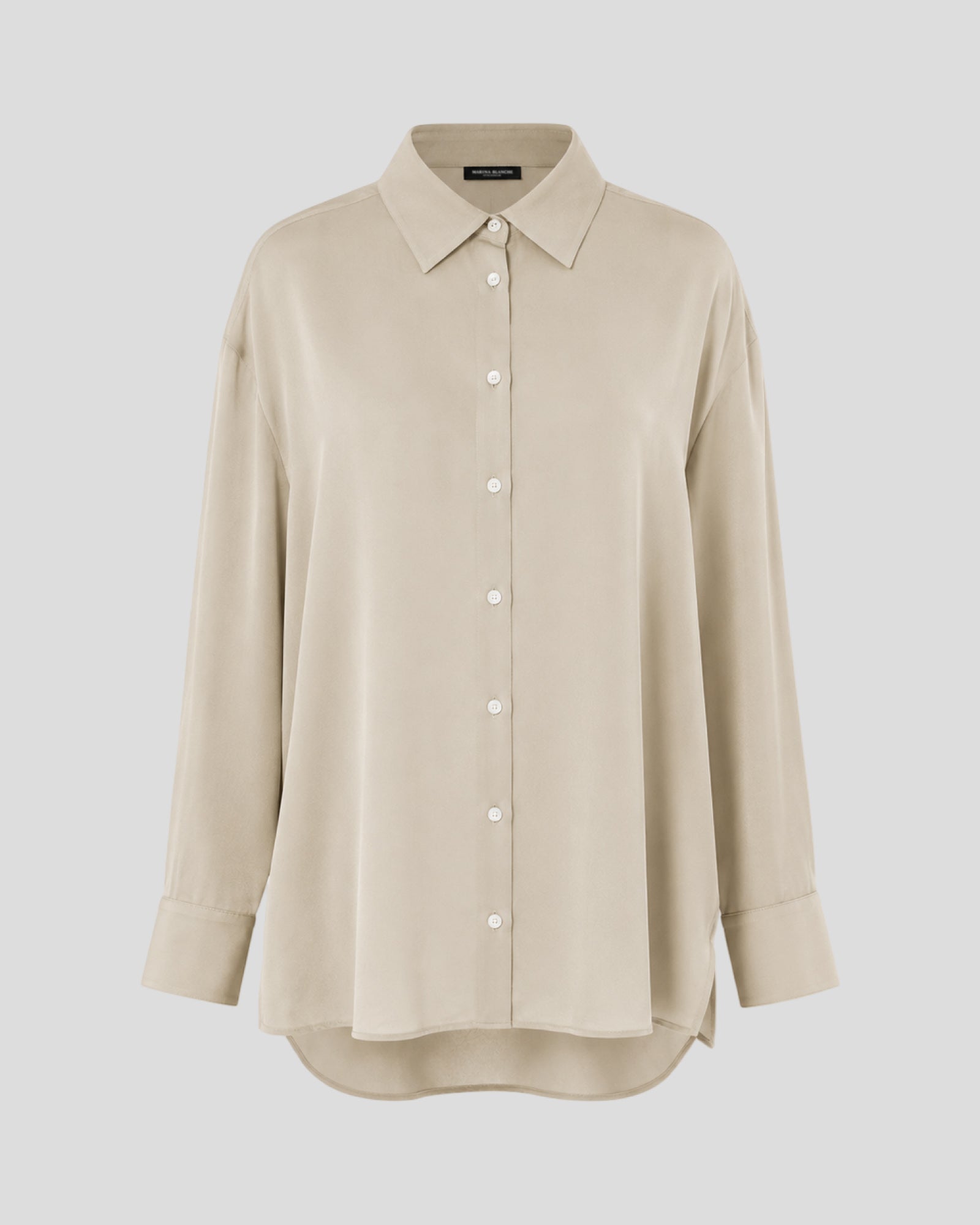 Crepped silk made in italy Marina Blanche