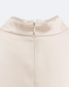 Darla Mini Satin Dress Marina Blanche