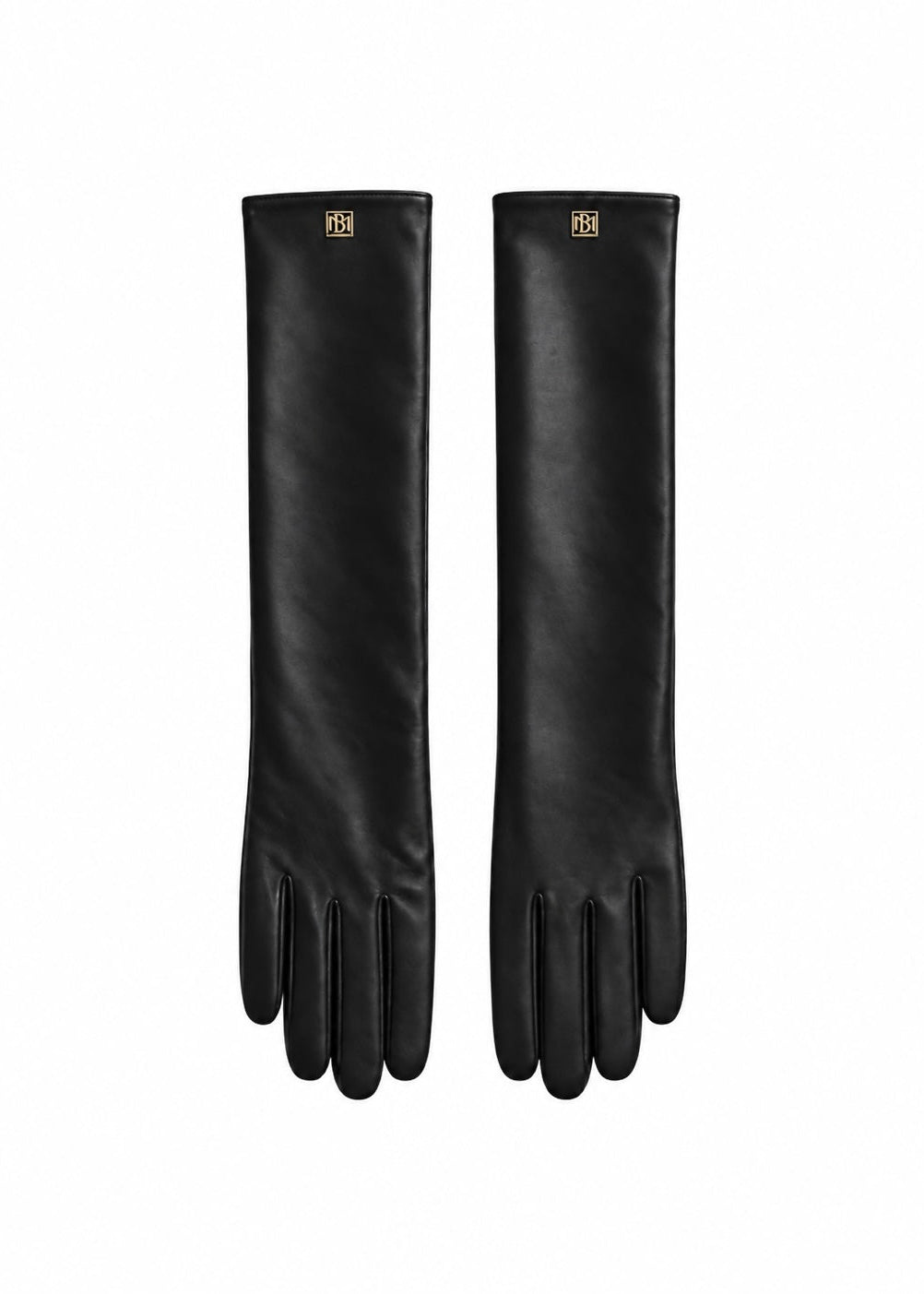 Long Leather Gloves Marina Blanche