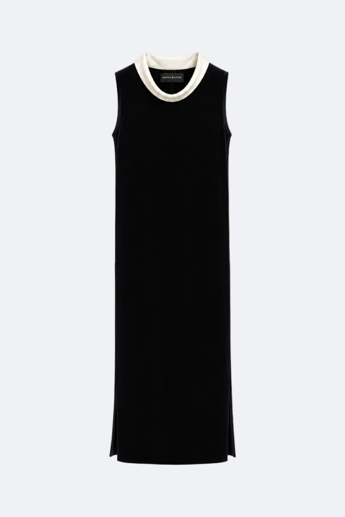 Silk Velvet Dress Marina Blanche