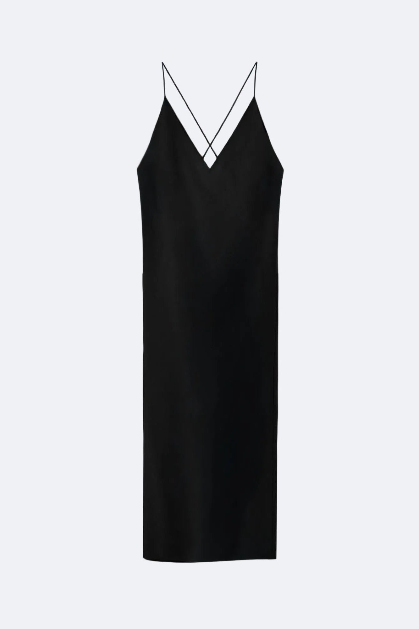 Slip-in Satin Dress Marina Blanche