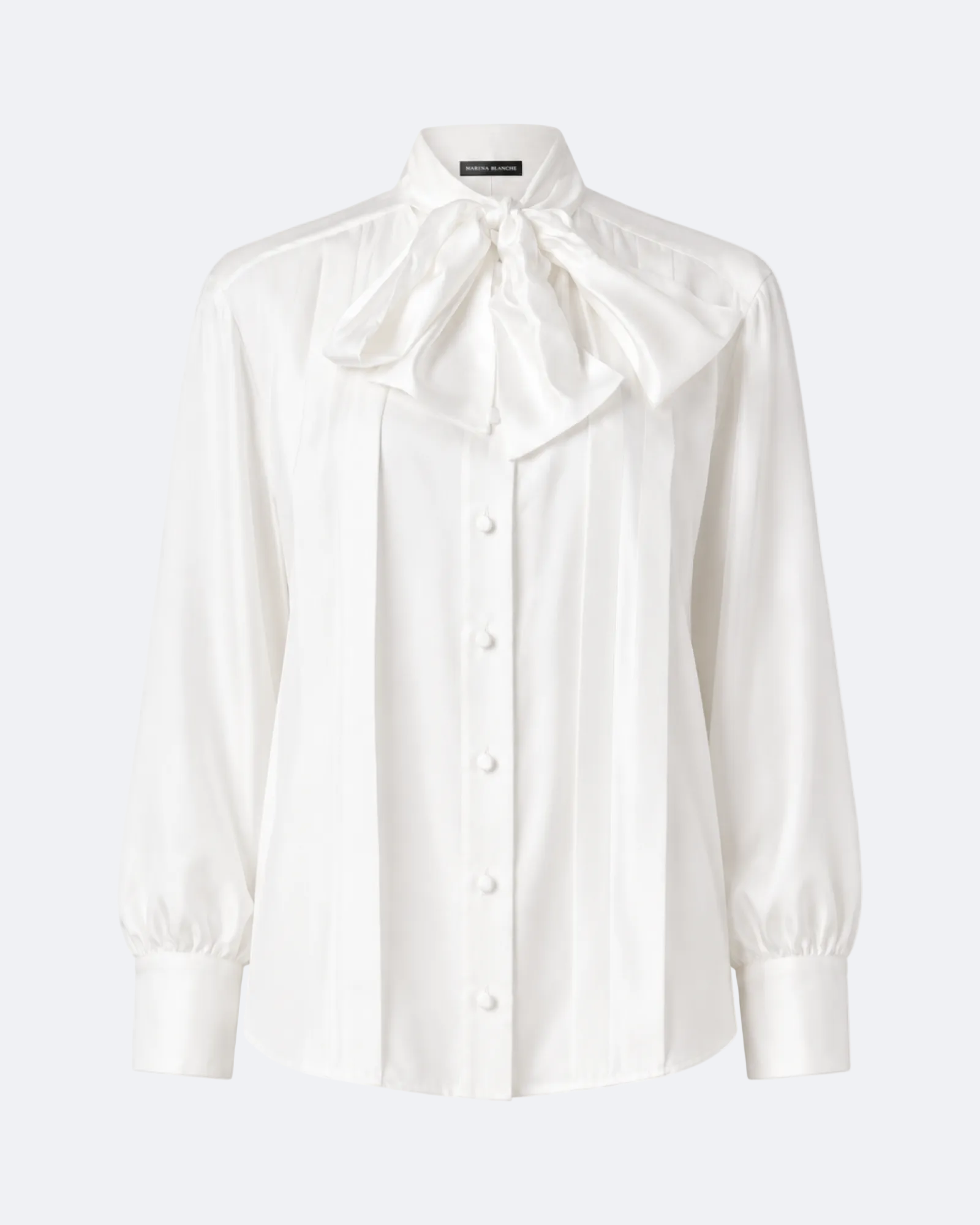 Blus silke Marina Blanche