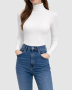 Colette Casein Rib High-Neck MarinaBlanche.com