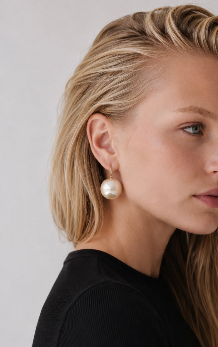 Tiffany Pearl Drop Grand Earring Marina Blanche