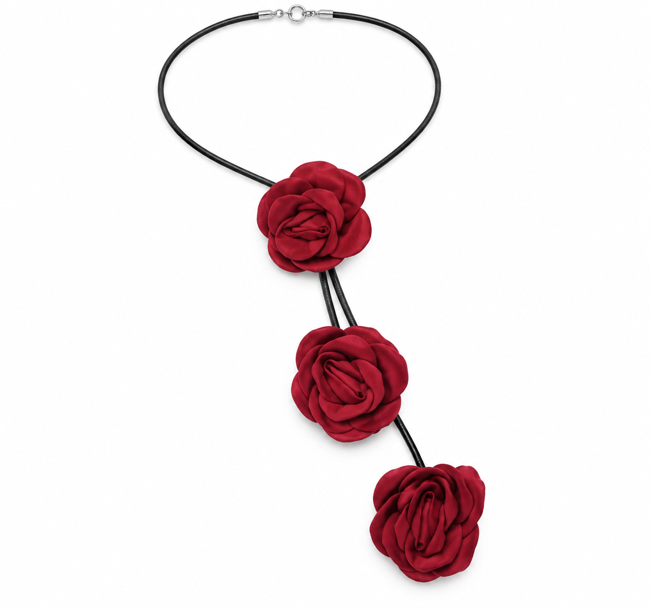 Rose Necklace Marina Blanche