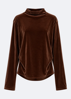 Fluid Cowl-Neck Top Marina Blanche