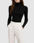 Colette Casein Rib High-Neck Marina Blanche